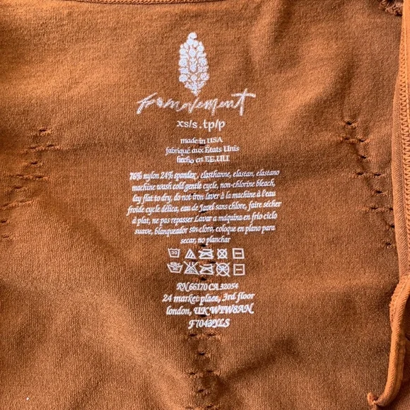 NWOT! FP Free People Movement Good Karma Long Sleeve Onesie Sz XS/S - Picture 14 of 14